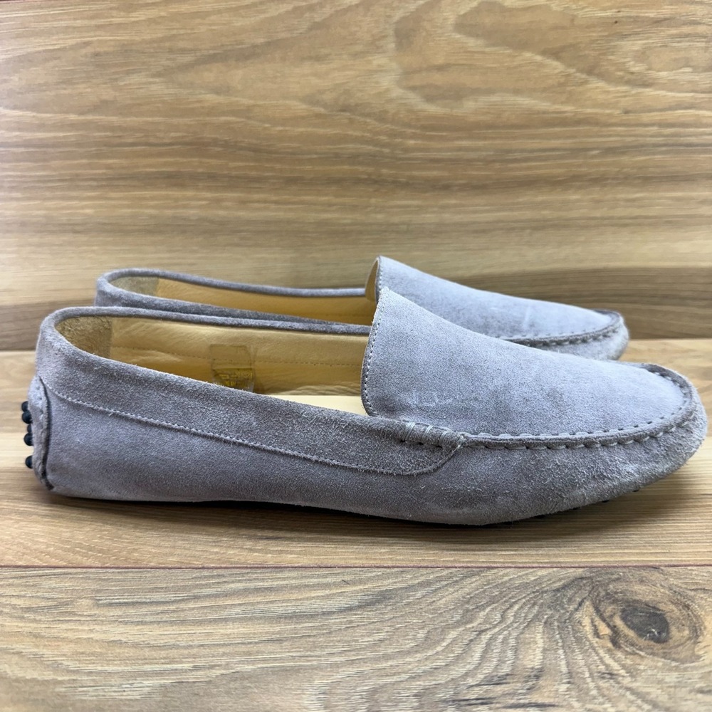 M Gemi The Feliz Loafer Womens 11 EU 42 Gray Suede Moc Toe Travel Walk